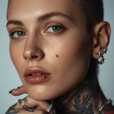 Sessão de tatuagem em andamento